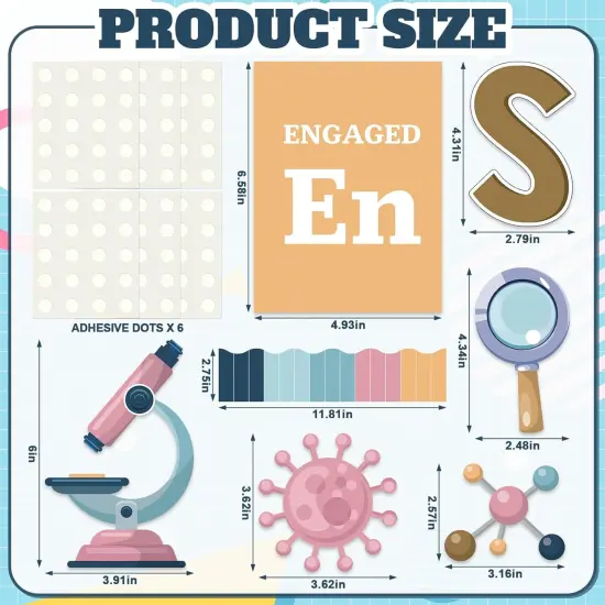 Periodic Table of Elements Bulletin Board Decorations Set {2}