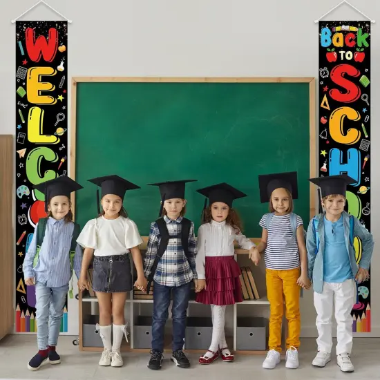 Welcome Back To School Banner Back To School Decorations {4}