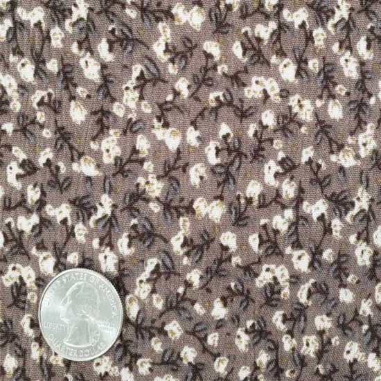 1 Yard Mocha Rayon Crinkle Lightweight Pleated Crepon Fabric 50/52&rdquo; Wide {2}