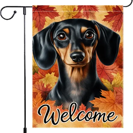 Welcome Fall Garden Yard Flag 12x18 Inch(RMQ-649) {5}