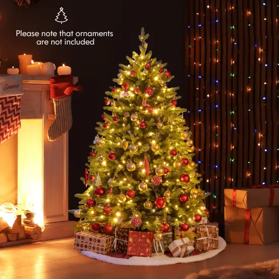 5 Feet Artificial Xmas Tree Hinged with 11 Lighting Modes and Remote Control {2}