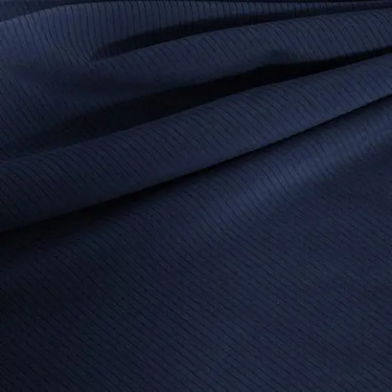 Double Ribbed Spandex Fabric Marine Navy {1}