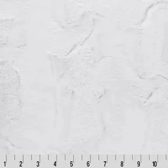 White Snow Luxe Cuddle Mirage 80" Fabric per yard {1}