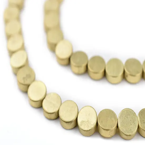 The Bead Chest Circular Disk Brass Beads (8mm) {1}