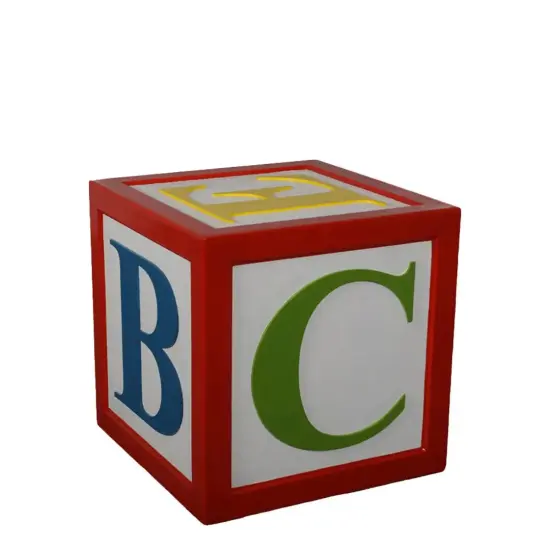 Letter Block Alphabet 24" Over Sized Statue {1}