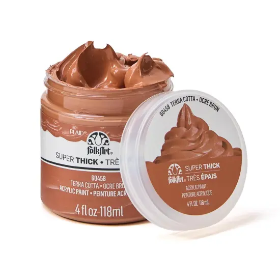 FolkArt Super Thick Acrylic Paint Terra Cotta 4 oz {4}