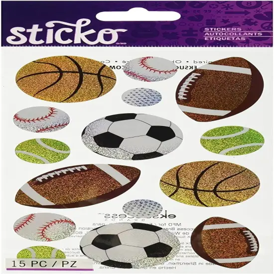 Sticko Popular Sports Balls Stickers {1}