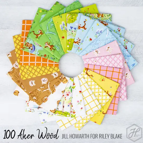 Honey Hex in Gold (c15175-gold) | 100 Aker Woods | Jill Howarth | Riley Blake {2}