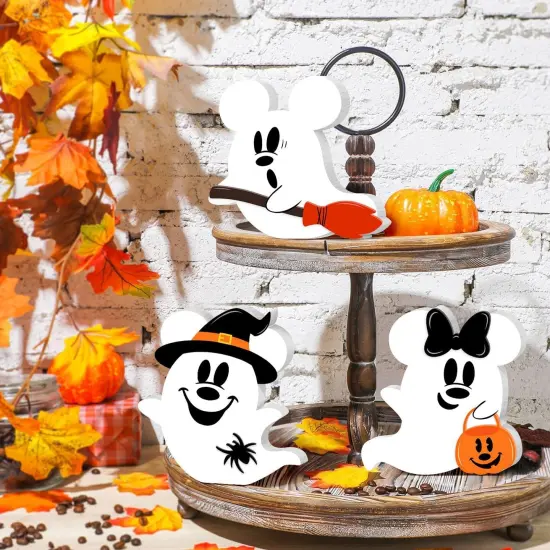 Halloween Mouse Shaped Cute Ghost Table Decor {3}