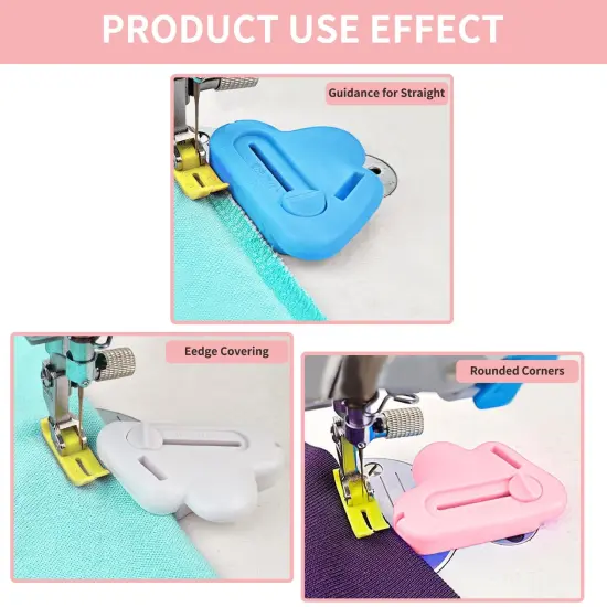 Magnetic Seam Guide for Sewing Machine with Seam Ripper Thread Remover Tool Multifucntional Magnetic Sewing Guide Hemmer with Scale Universal Sewing Supplies and Accessories(White) {6}