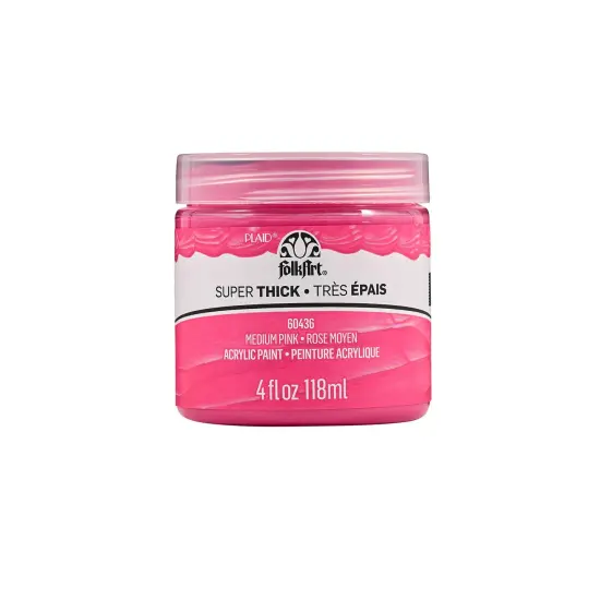 FolkArt Super Thick Acrylic Paint Medium Pink 4 oz {1}