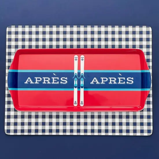 Apr&eacute;s Ski Melamine Serving Tray for Appetizers & Desserts {3}