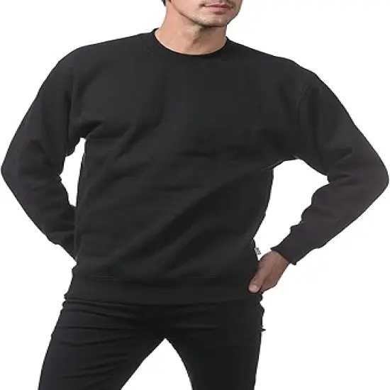 Men's Crew Neck Fleece Pullover Sweater| RADYAN&reg; MAROON {7}