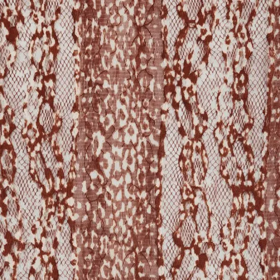 1 Yard Stretch Lace Fabric Rust or Beige, Soft, Lightweight Apparel Material 58/60" Wide {2}
