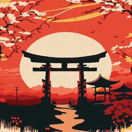 Painting by Numbers kit The beauty of the East KHO5111 {2}