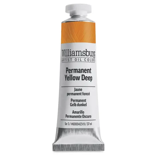 Williamsburg Handmade Oil Paint - Permanent Yellow Deep, 37 ml tube {2}