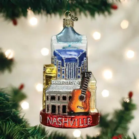 Old World Christmas 4.75 In Nashville Tree Ornament , Music City Grand Ole Opry Multicolored {3}