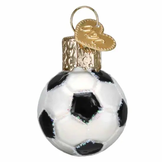 Old World Christmas 1.5 Inch Mini Soccer Ball Christmas Tree Ornament , Gumdrops Collection Sports Multicolored {1}