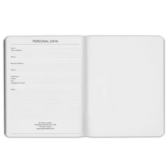 Large Journal by Harbor - 9.75"x7.5" Metallic rose gold {8}