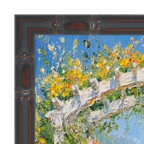 Slim Dark Bamboo Wood Picture Frame 15x15 frame {2}