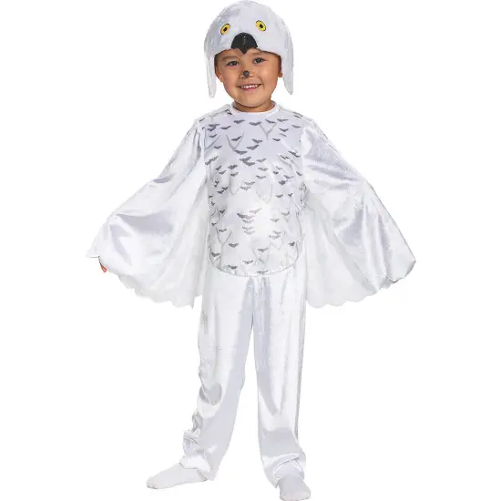 Hedwig Snowy Owl Toddler Costume Kids Halloween White Jumpsuit {1}