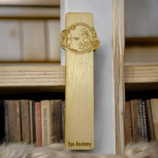 Bookmark - Eye Anatomy - Birch wood {2}