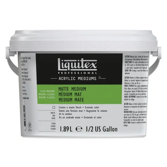 Liquitex Fluids Acrylic Medium - Matte, 1.89 L {1}