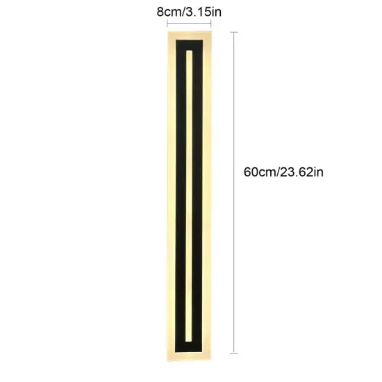 LED Wall Light Sconce Waterproof Outdoor Modern Lamp Exterior Lights Long Strip {4}