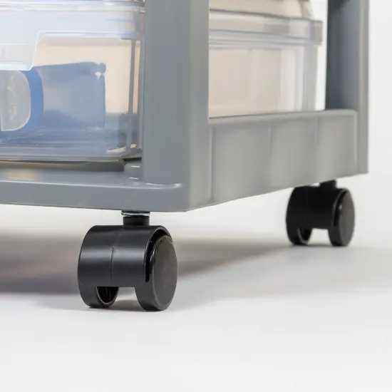 IRIS 5-Case Scrapbook Cart, Gray {4}