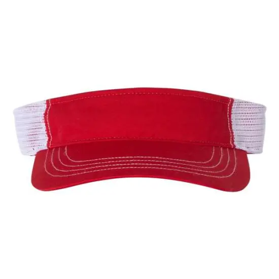 Richardson&reg; Trucker Visor Red/ White {1}