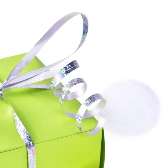 500 Yards Silver Ribbon Curling Crimped, Balloon String Shiny Metallic Roll for Gift Wrapping Ribbon for Birthday Party Festival Art Craft Decor Florist Flowers Decoration {5}