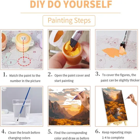 Daisy Flowers in a Vase Paint by Number Kits for Adults, White Floral Paint by Numbers for Beginners, Beautiful Flower Acrylic Paints Oil Painting {5}