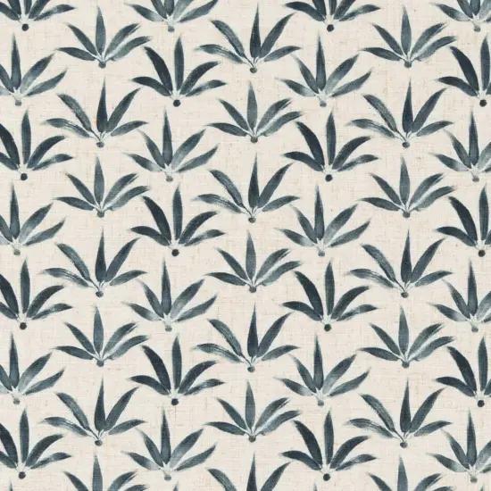 Upholstery Fabric - Blue Leaves Upholstery Fabric 54 Inches" {1}
