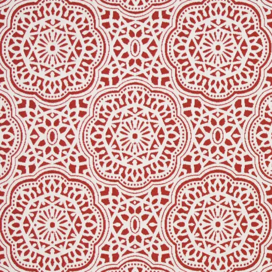 Coral - Coral & Peach Abstract & Geometric,Global Upholstery Fabric 54 Inches" {1}