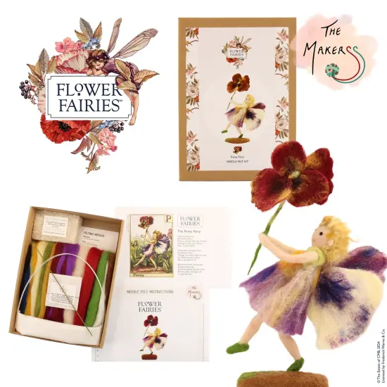 Felting Kit -Pansy Fairy Needle Felting Kit {5}