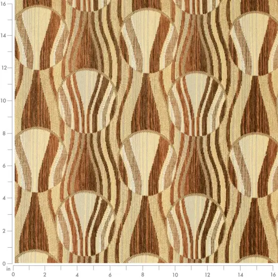 Bronze - Brown,orangeRust AbstractGeometric Upholstery Fabric 54 Inches" {2}