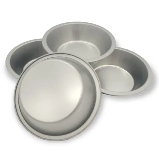 Handy Housewares 5" Tin Non-Stick Mini Pie Pans Set of 4 - Great for Desserts, Fruit Pies, Pot Pies and Quiches {3}