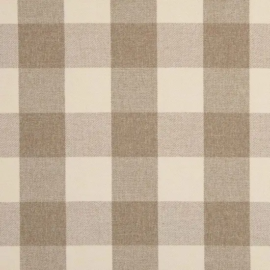 Buffalo Sand - Beige & Taupe Check & Houndstooth,Plaid Upholstery Fabric 54 Inches" {1}