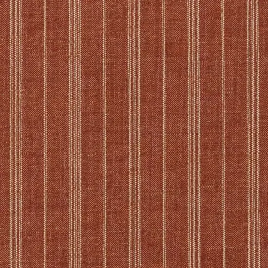 Upholstery Fabric - Orange & Rust Stripe Upholstery Fabric 54 Inches" {1}