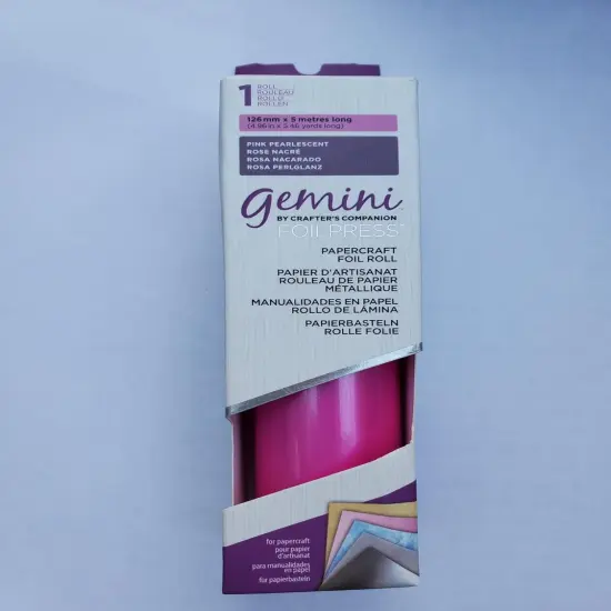 Gemini FoilPress Papercraft Foil - Pink Pearlescent 5.46 yard roll {1}