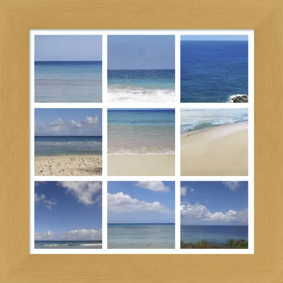Beach Collage by Erin Clark 13" x 13" Framed Wall Art {1}