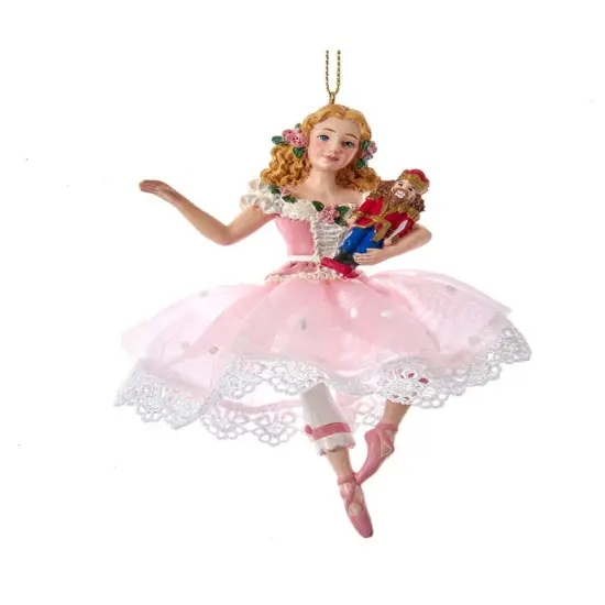 5" Clara With Nutcracker Prince Ornament {1}