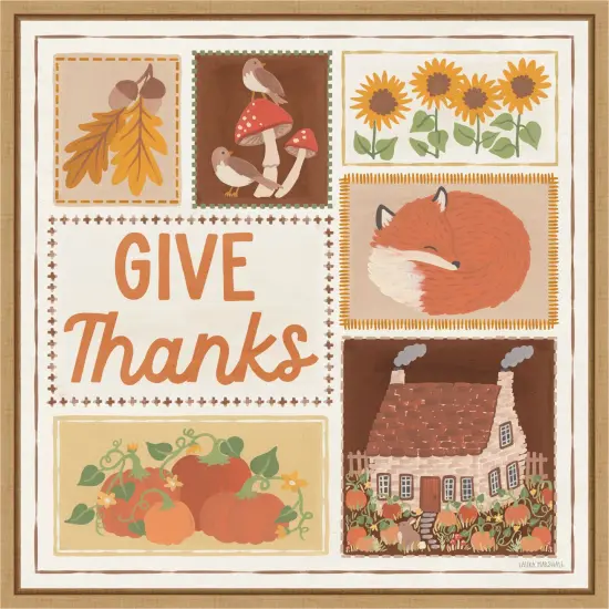 Autumn Days VIII by Laura Marshall Framed Canvas Wall Art {1}