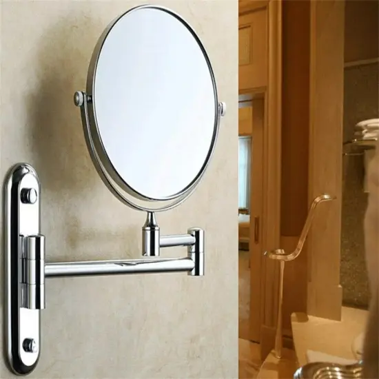 Extendable Makeup Mirror 10X Magnifying Double-Sided Bathroom Mirror 360&deg; Swivel {4}