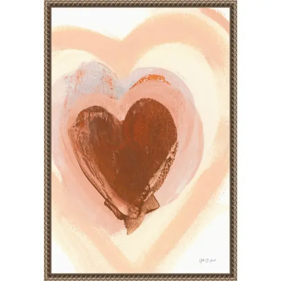 Baby Love Heart by Yvette St. Amant Framed Canvas Wall Art {1}