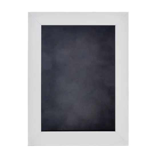 Classic White Wood Shadown Box Frame with Acrylic Front - Dark Grey Suede Backing, 30 Sizes {4}