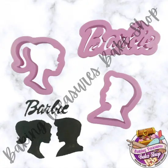 Babe & Ken 3 pcs Cookie Cutter Set {3}