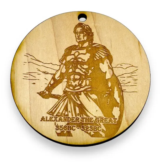 Ornament - Alexander the Great Raw Wood {1}