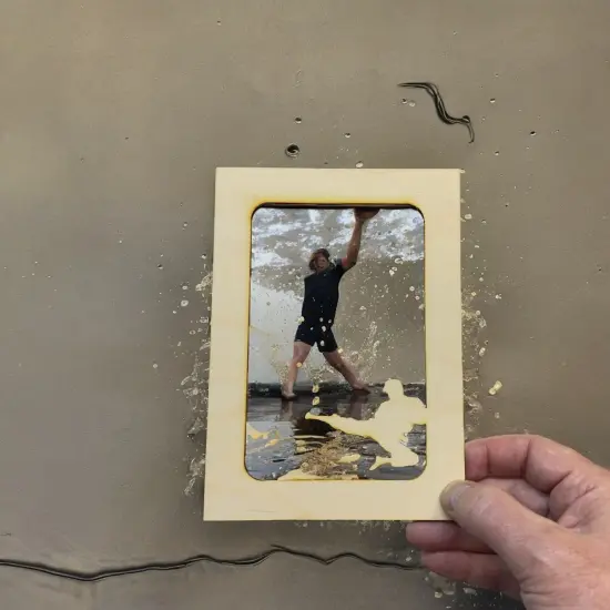 Karate photo frame insert Baltic Birch (FRAME NOT INCLUDED) {6}