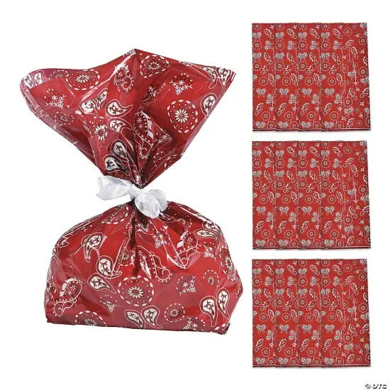 5" x 11 1/2" Medium Bandana Treat Bags - 12 Pc. {3}